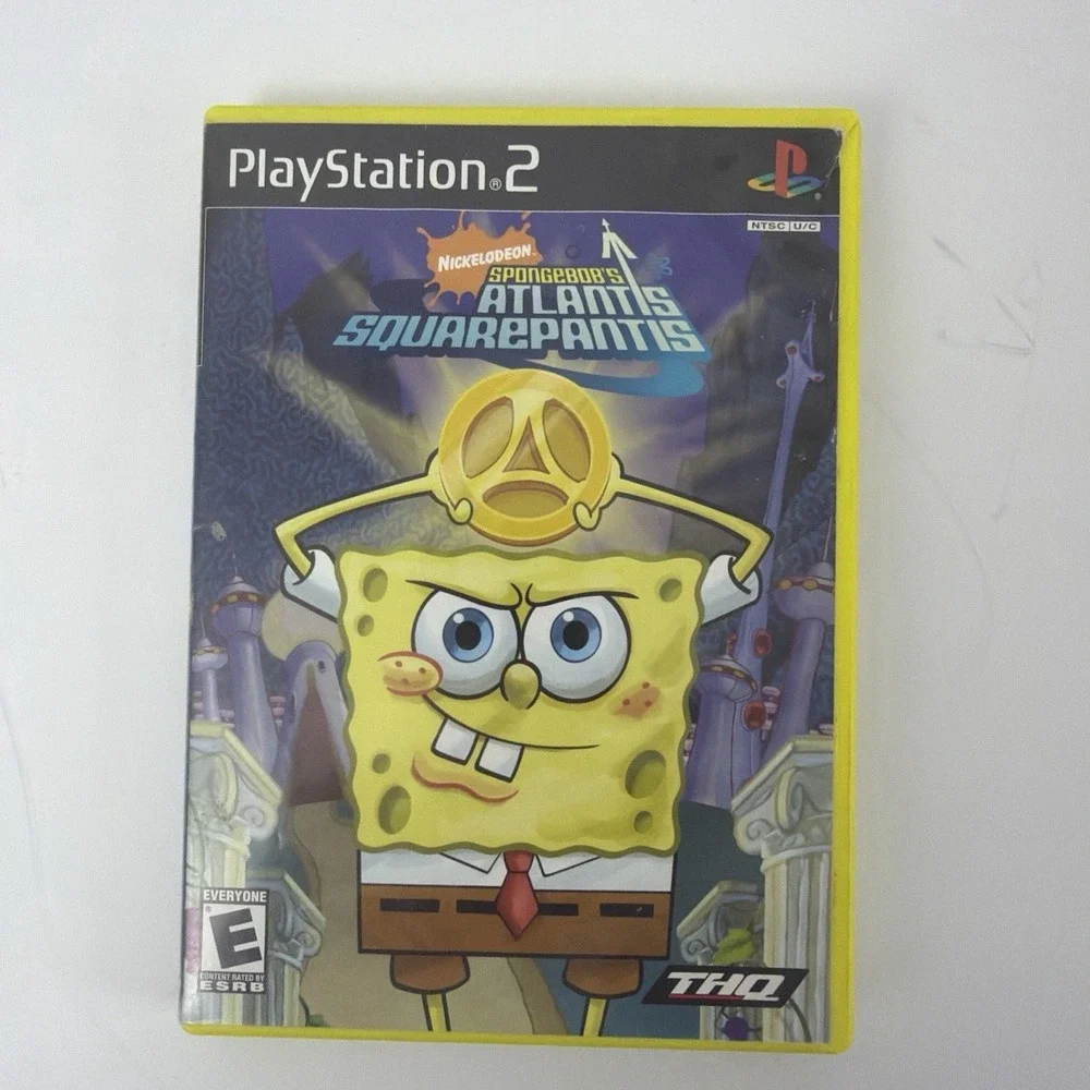 SpongeBob's Atlantis SquarePantis PS2 PlayStation 2 Complete CIB Untested